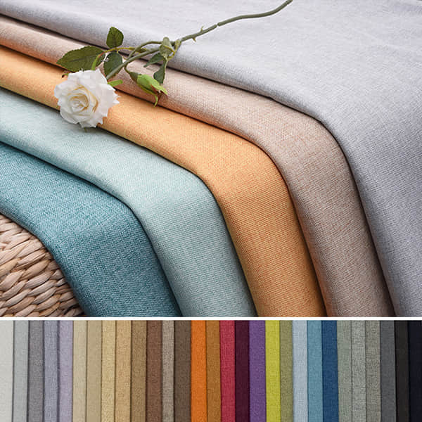 Fine plain imitation linen sofa fabric